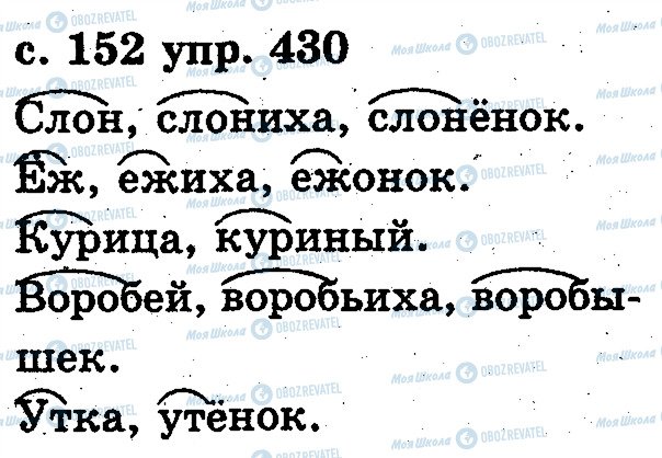 ГДЗ Російська мова 2 клас сторінка 430