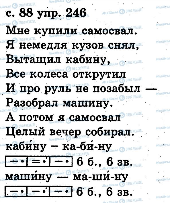 ГДЗ Російська мова 2 клас сторінка 246