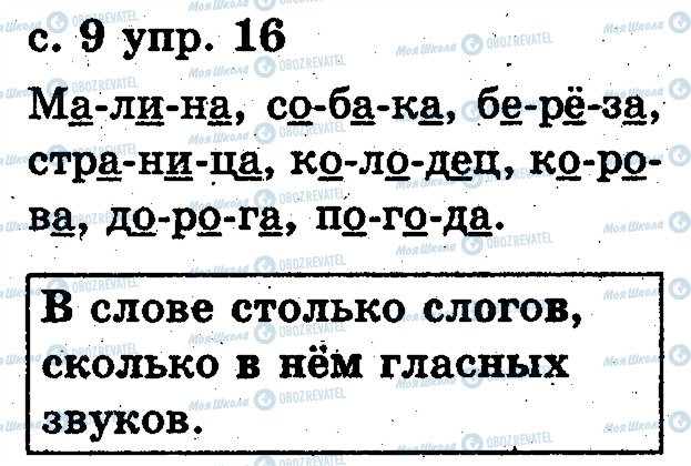 ГДЗ Російська мова 2 клас сторінка 16