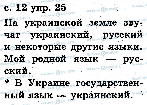 ГДЗ Русский язык 2 класс страница 25
