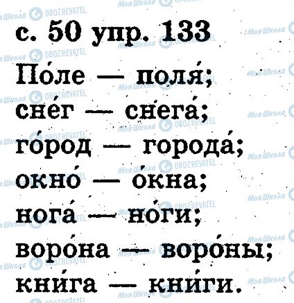 ГДЗ Російська мова 2 клас сторінка 133