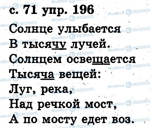 ГДЗ Російська мова 2 клас сторінка 196