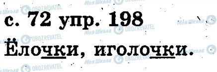 ГДЗ Російська мова 2 клас сторінка 198