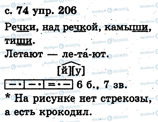 ГДЗ Русский язык 2 класс страница 206