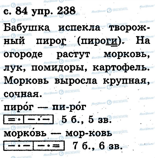 ГДЗ Російська мова 2 клас сторінка 238