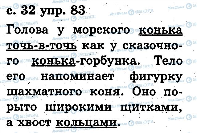 ГДЗ Російська мова 2 клас сторінка 83