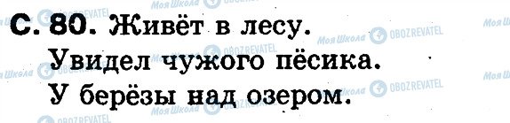 ГДЗ Російська мова 2 клас сторінка 80