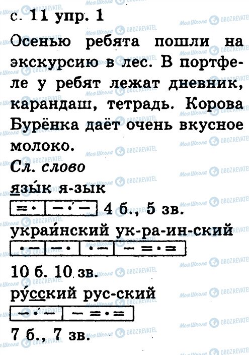ГДЗ Русский язык 2 класс страница 1