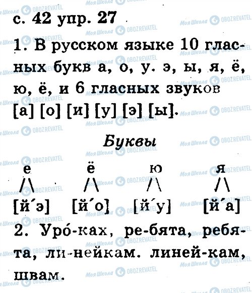 ГДЗ Російська мова 2 клас сторінка 27