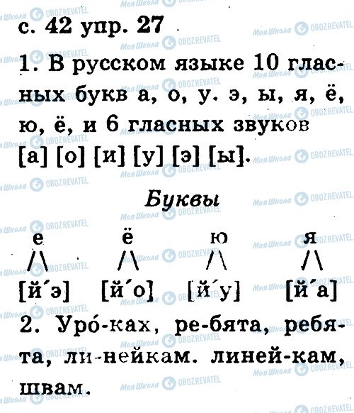 ГДЗ Русский язык 2 класс страница 27