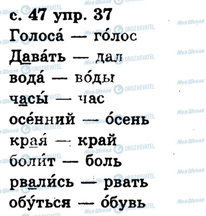 ГДЗ Російська мова 2 клас сторінка 37