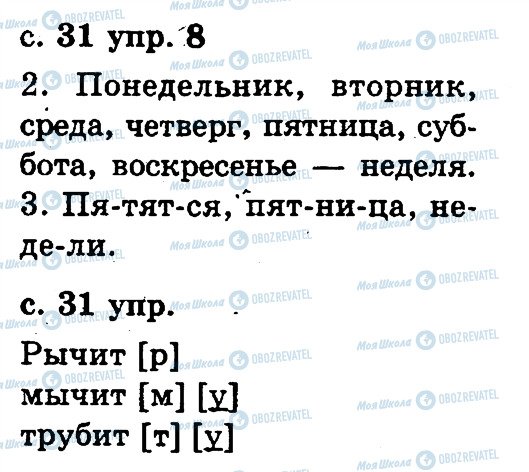 ГДЗ Русский язык 2 класс страница 8