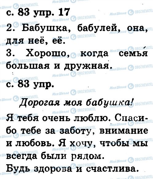 ГДЗ Русский язык 2 класс страница 17