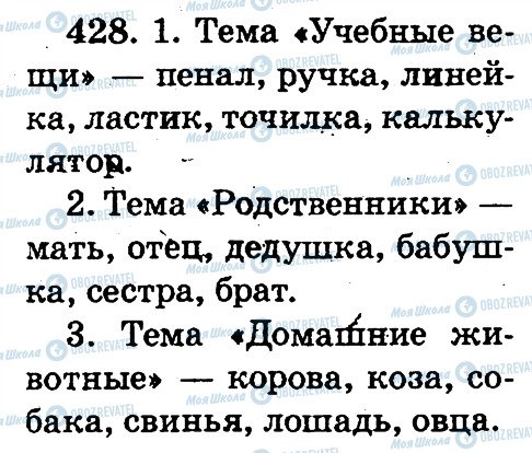 ГДЗ Російська мова 2 клас сторінка 428