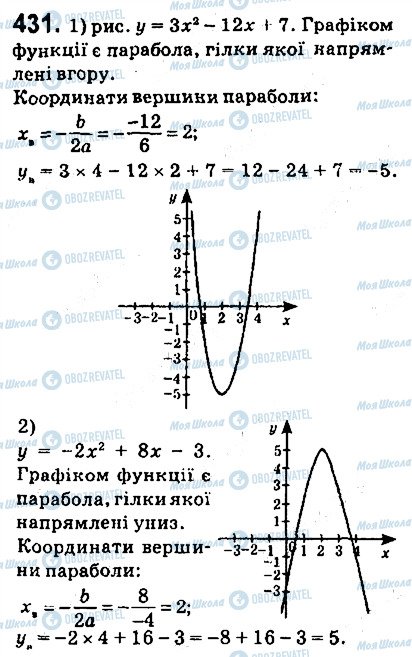 ГДЗ Алгебра 9 класс страница 431