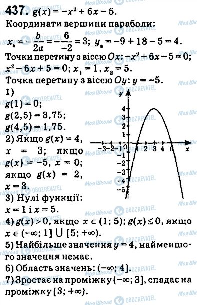 ГДЗ Алгебра 9 класс страница 437