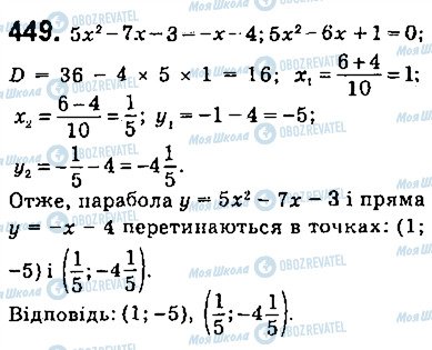 ГДЗ Алгебра 9 класс страница 449