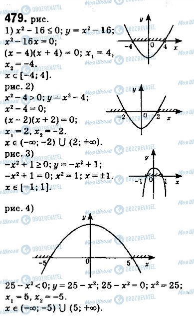 ГДЗ Алгебра 9 класс страница 479