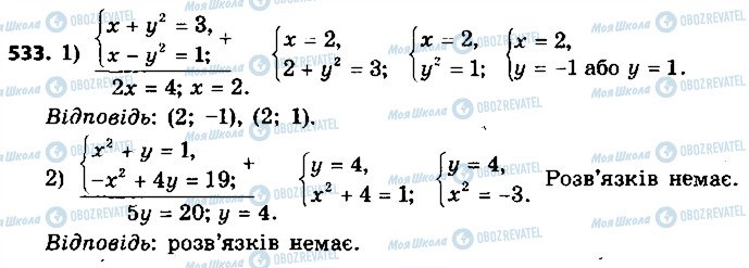 ГДЗ Алгебра 9 клас сторінка 533