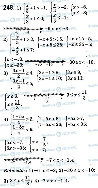 ГДЗ Алгебра 9 клас сторінка 248