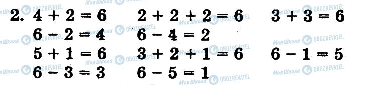 ГДЗ Математика 1 класс страница 2