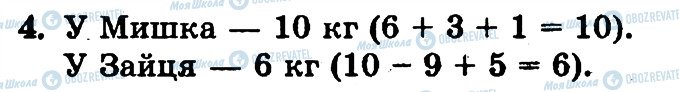 ГДЗ Математика 1 клас сторінка 4