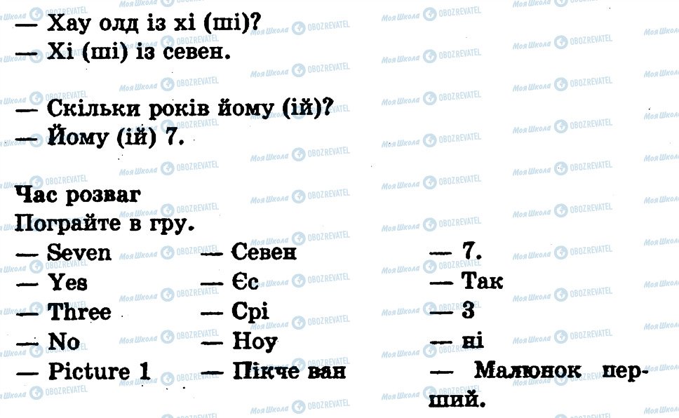 ГДЗ Англійська мова 1 клас сторінка 5