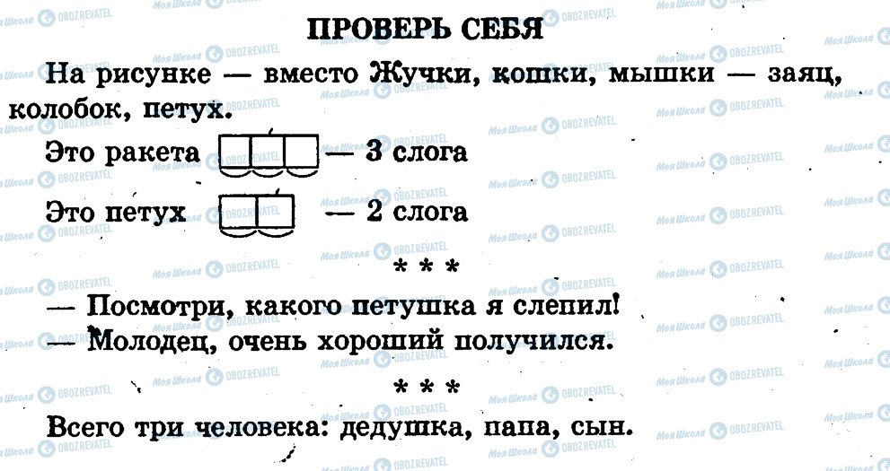 ГДЗ Російська мова 1 клас сторінка страница52
