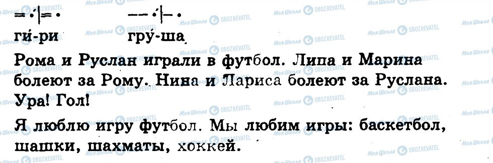 ГДЗ Російська мова 1 клас сторінка Г