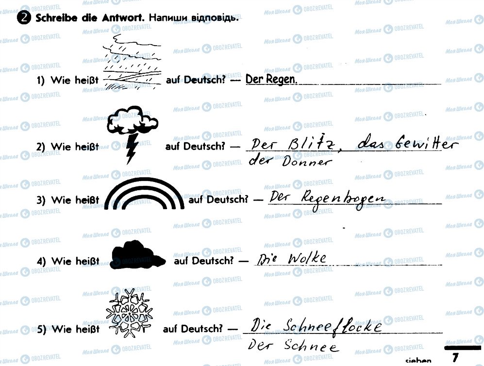 ГДЗ Немецкий язык 6 класс страница 2