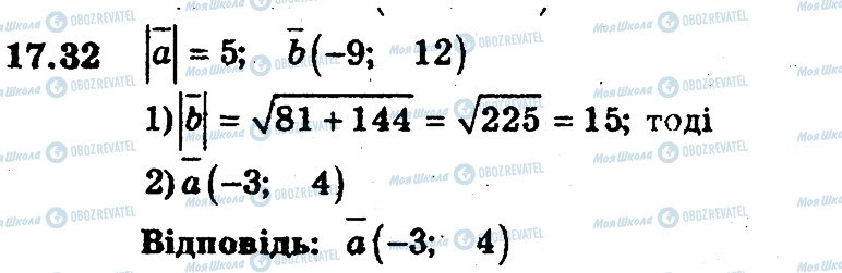 ГДЗ Геометрія 9 клас сторінка 32
