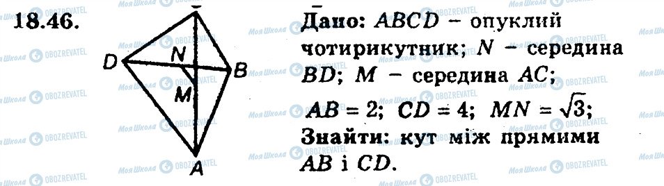 ГДЗ Геометрія 9 клас сторінка 46