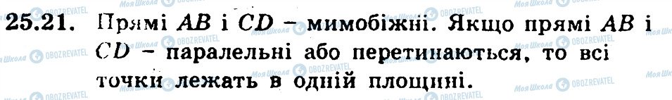 ГДЗ Геометрія 9 клас сторінка 21