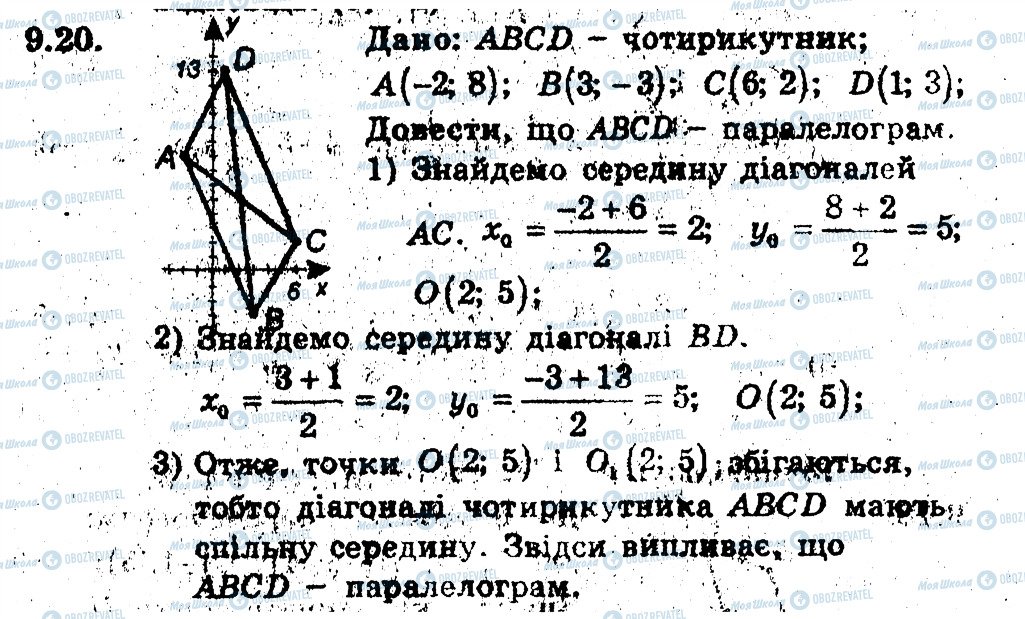 ГДЗ Геометрія 9 клас сторінка 20