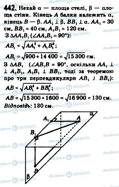 ГДЗ Математика 10 клас сторінка 442