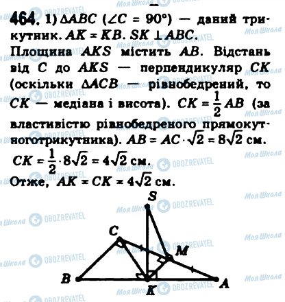 ГДЗ Математика 10 клас сторінка 464