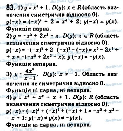 ГДЗ Математика 10 класс страница 83