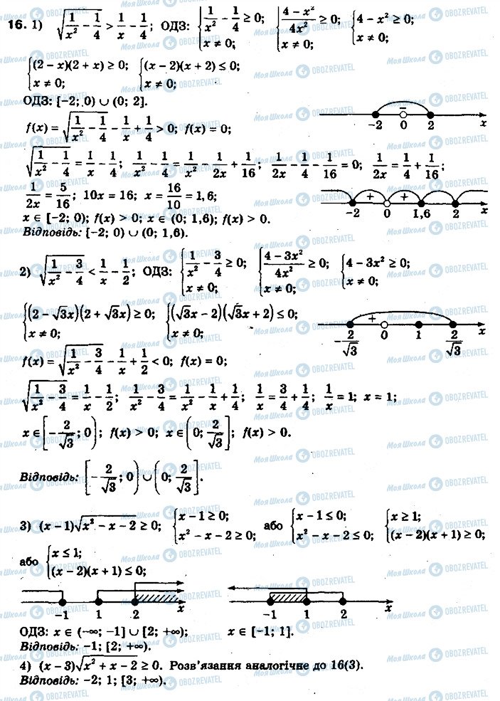 ГДЗ Алгебра 10 класс страница 16