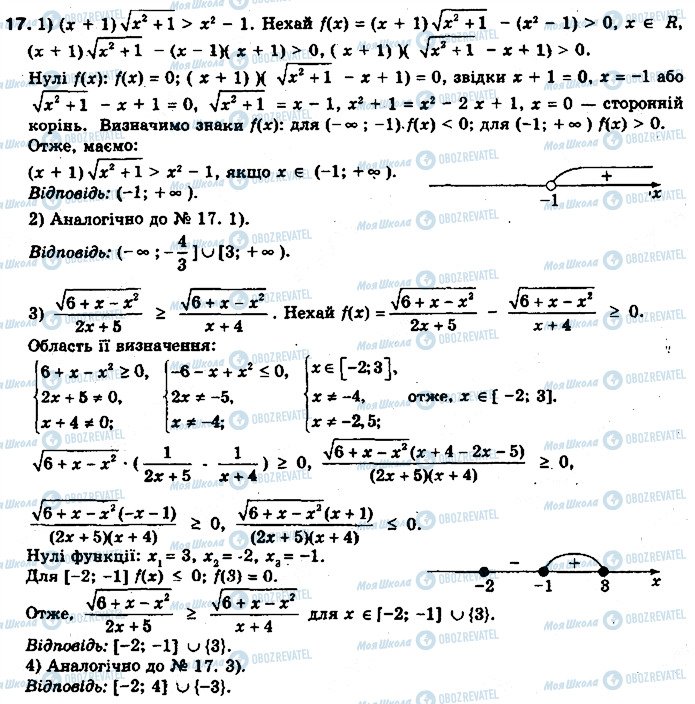 ГДЗ Алгебра 10 клас сторінка 17