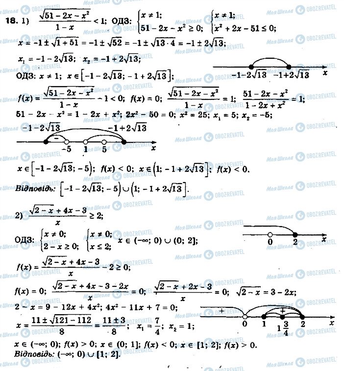 ГДЗ Алгебра 10 клас сторінка 18