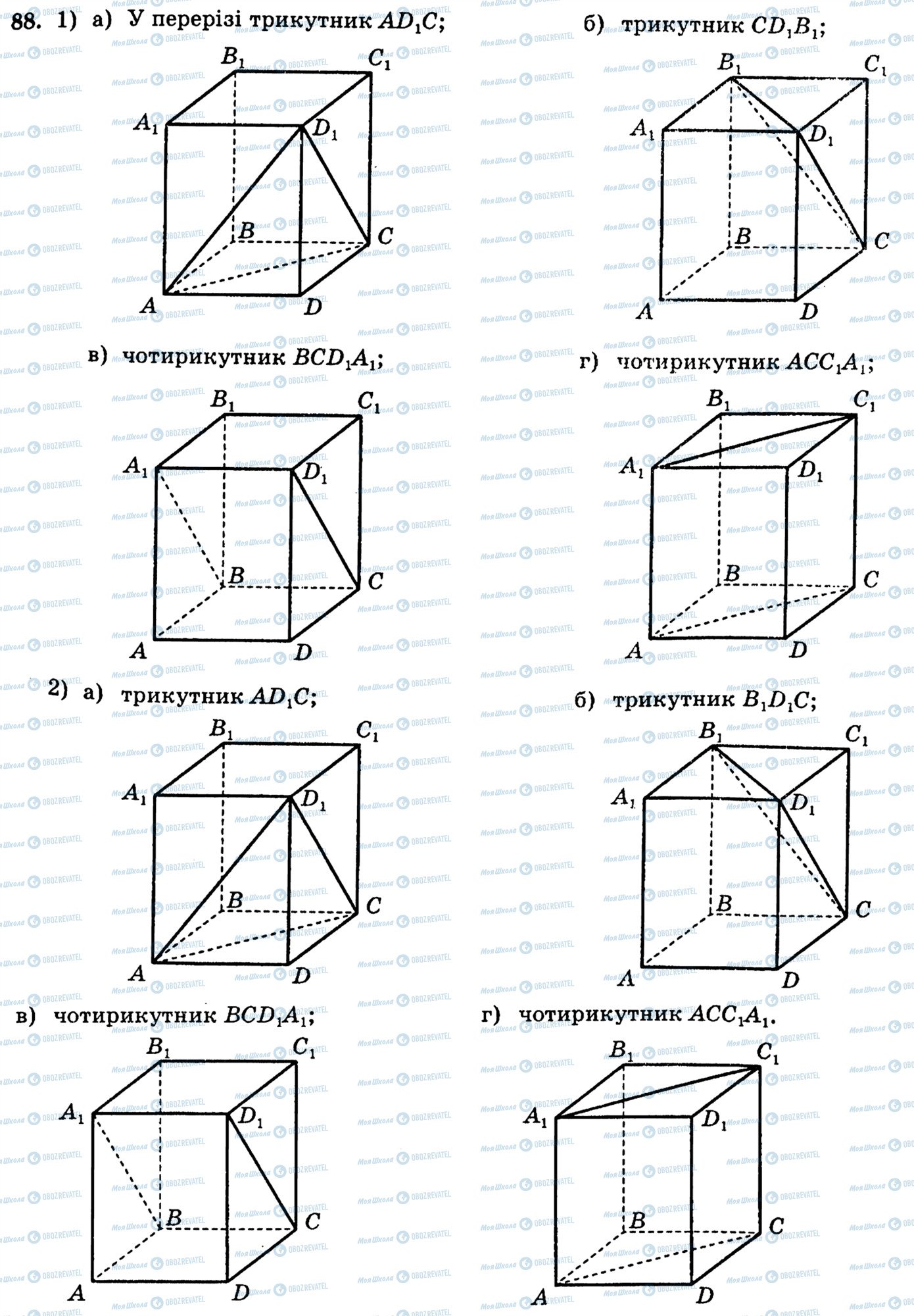 ГДЗ Геометрія 10 клас сторінка 88