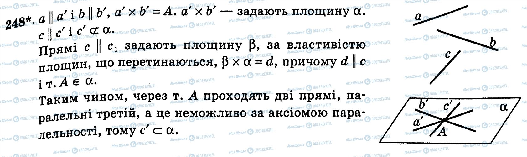 ГДЗ Геометрія 10 клас сторінка 248