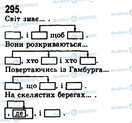 ГДЗ Українська мова 9 клас сторінка 295