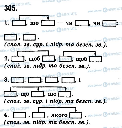 ГДЗ Українська мова 9 клас сторінка 305