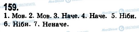 ГДЗ Українська мова 9 клас сторінка 159