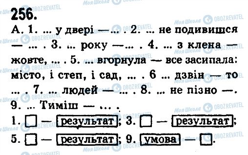 ГДЗ Українська мова 9 клас сторінка 256