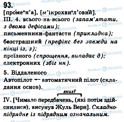 ГДЗ Українська мова 9 клас сторінка 93