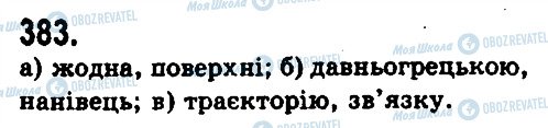 ГДЗ Українська мова 9 клас сторінка 383