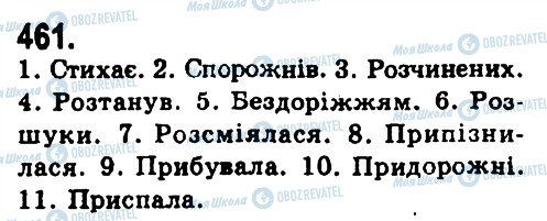ГДЗ Українська мова 9 клас сторінка 461