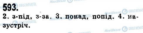 ГДЗ Українська мова 9 клас сторінка 593